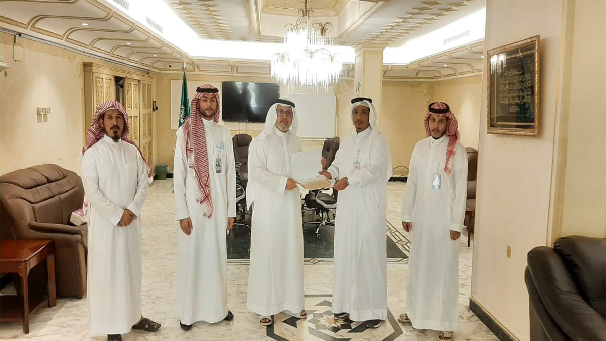 شهادة شكر وتقدير من الجمعية الخيرية لرعاية مرضى السرطان ومركز طيبة للكشف المبكر